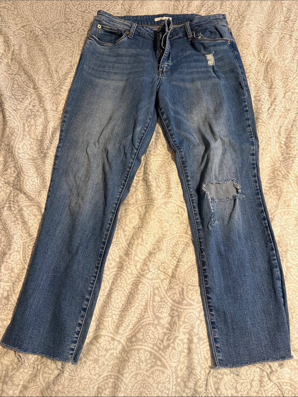 STS Blue Women’s High-Rise Distressed Blue Jeans